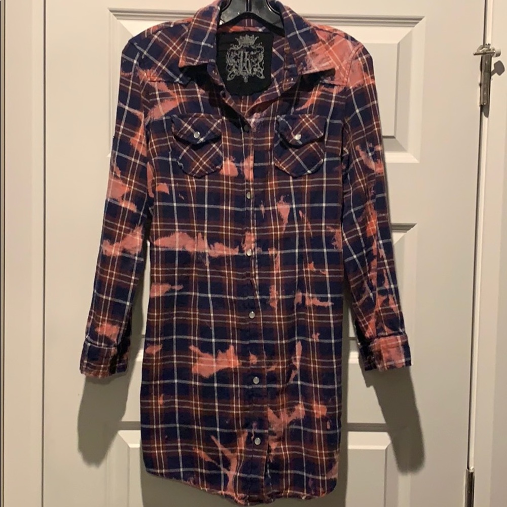 JACS distressed flannel